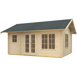 Skan Holz 45 mm Gartenhaus Esbjerg/Freizeithaus 1/2-380 x 520 cm (Esbjerg Gr. 1)