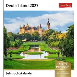 Harenberg Kalender Verlag Deutschland Sehnsuchtskalender 2027 - Wochenkalender mit 53 Postkarten