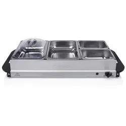 Tristar Warmhalteplatte Tristar BP-6285 Buffet Server – 2x 2,4 l Kapazität – Warmhaltefunktion, 2 x 2.4 L + 2 x 1 L Kapazität - Warmhaltefunktion