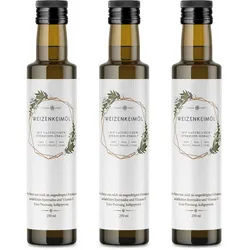 Nordic Pure Weizenkeim√∂l ‚Äì kaltgepresst, mit Vitamin E + Spermidin √ñl 3x250 ml