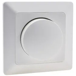 ChiliTec MILOS Dimmer für LED Lampen weiß matt 250V~/ 3-60W, inkl. Rahmen, UP