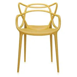 Kartell Stuhl Masters gelb, Designer Philippe Starck, 84x57x47 cm