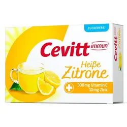 CEVITT immun heiße Zitrone zuckerfrei Granulat 14 St