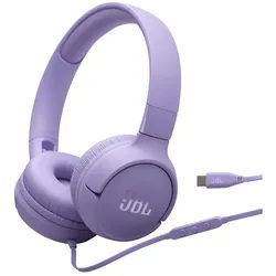 JBL Tune 520C USB-C kabelgebundener Hi-Res-On-Ear On-Ear-Kopfhörer lila