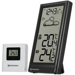 BRESSER BRESSER Meteo Temp Wetterstation Funkwetterstation schwarz
