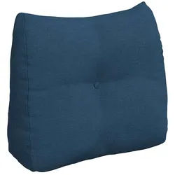 vidaXL Rückenkissen Rücken Kissen Blau 60 x 24 x 50 cm Stoff, 1-tlg. blau