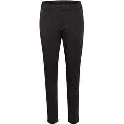 Stoffhose KAFFE "Casual Hose KAlea", Damen, Gr. 48, N-Gr, schwarz (schwarz deep), Obermaterial: 38% Polyester PES. 30% Baumwolle CO. 30% Viskose CV. 2% Elasthan EL., Hosen Stoffhose