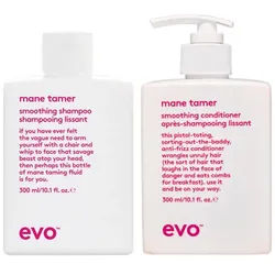 EVO Haarpflege-Set Mane Tamer Smoothing Shampoo 300ml + Conditioner 300ml, 2-tlg.