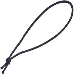 100 Fertigschleifen mit Einfachknoten 70 mm | schwarz, Latex|Polyester