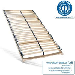 Sleepneo Lattenrost 140x200, Ergonomischer 7 Zonen Lattenrost aus Buchenholz, 28 Latten, Hergestellt in Deutschland, Lattenrost Selbstmontage, Traglast 150Kg