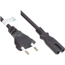 GC P0370-S018 - Euro-Stecker Typ C auf C7 , schwarz, 0,75 mm2, 1,8 m