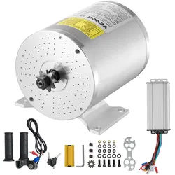 VEVOR 2000 W elektrischer bürstenloser Gleichstrommotor-Bausatz – 48 V 4300 U/min Motor mit verbessertem Drehzahlregler und Gasgriff-Bausatz für Go Karts E-Bike Motorrad Roller DIY
