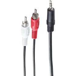 SHVP BS30832-15 - Adapterkabel, 3,5 mm Klinke auf 2x Cinch, 15,0 m