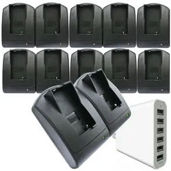 12fach Ladegerät, 6 Stück 2fach Schnell-Ladegeräte passend für den Sennheiser BA2015 Akku NiMH