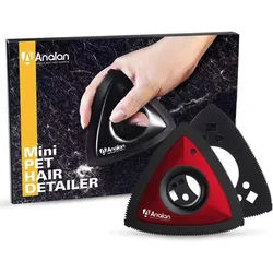 Vivitar Tierhaarentferner effizientere Tierhaarentfernung mit innovativem, dreieckigem Design, Teppich, Auto, Möbel, Kleidung, Bettwäsche, (Ideal für die Entfernung von Hunde- und Katzenhaaren, 3-tlg., Automatten, Möbeln, Kleidung und mehr. Perfekt für Haustierbesitzer), Erleben Sie überlegene Effizienz, Haltbarkeit und einfache Reinigung rot