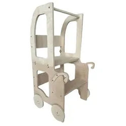 Kombihochstuhl , Naturfarben , Holz , Birke , Sperrholz , 38x90x40 cm , Füttern