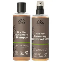 Urtekram Haar Shampoo und Conditioner Set Rosmarin für feines 2x250 ml