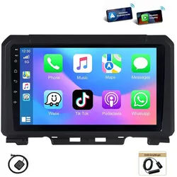 A-Sure Für Suzuki Jimny 2018-2023 Android 15 GPS Navi CarPlay 8 Core 4+64G FM Autoradio (Apple carplay Digitalradio (DAB) FM RDS DSP SWC UI Theme)