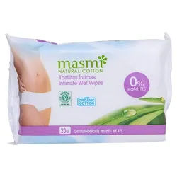 BIO INTIMPFLEGETÜCHER 100% Bio-Baumwolle MASMI 20 St
