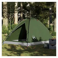 furnicato Faltzelt Campingzelt Kuppelzelt 248x212x136 cm Olivgrün wasserdicht, (1 tlg) grün 212 cm x 248 cm x 136 cm