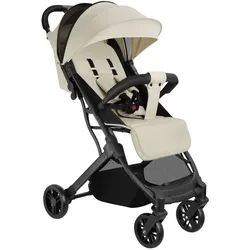 tectake Buggy-Kinderwagen Finn,für 0 bis 36 Monate geeignet, Belastbarkeit 15 kg,grau/beige , Textil , 51x105x95 cm , Baby on Tour, Kinderwagen, Buggys