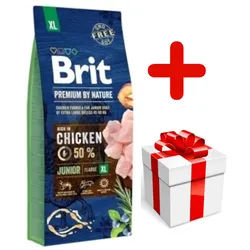 BRIT Premium By Nature Junior XL 15kg + Überraschung für den Hund