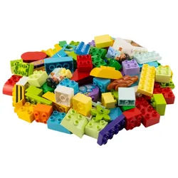 LEGO® LEGO® DUPLO® Steine Sondersteine Bunt Gemischt NEU! Menge 100x Spielbausteine, (Bausteine, 100 St., Kreativ-Set), Made in Europe bunt