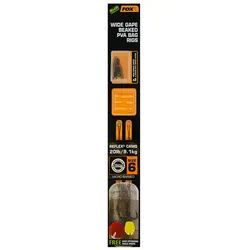 FOX International Vorfachschnur Fox Edges Wide Gape PVA Fertigrig Karpfenvorfach, (1-St)