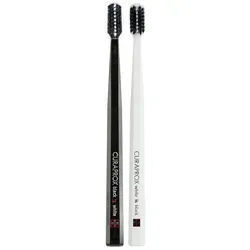 Curaprox 540 Black is White Zahnbürsten ultra soft Black & White 2 St.