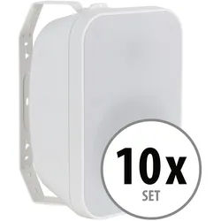 McGrey OLS-5251WH Outdoor-Lautsprecher 50 Watt Weiß 10x Set