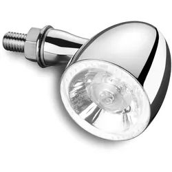 Kellermann LED-Blinker- / Positionsleuchte Bullet 1000 PL white, chrom-glänzend, klares Glas, silber für Männer