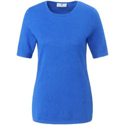 Le pull en soie et cachemire Peter Hahn Seide/Kaschmir bleu