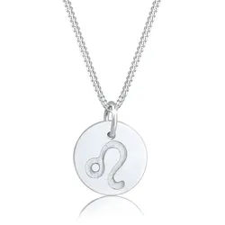 Kette mit Anhänger ELLI "Sternzeichen Löwe 925 Sterling Silber", silber, Halsketten, Damen, 45, ohne Stein, Silber 925 (Sterlingsilber), L: 45