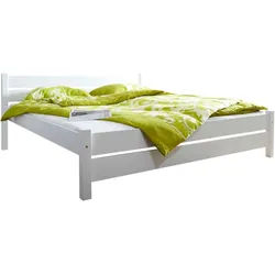 Bett "Bora", aus Kiefer, weiß