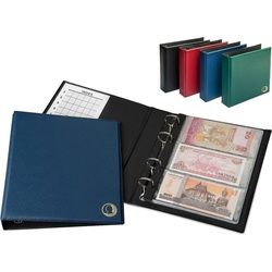 MC.Sammler Sammleretui MC.Sammler Banknoten - Album mit 20 Hüllen für 50 Banknoten blau