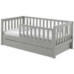 Mid.you Kinder-/Juniorbett , Grau , Holz , Kiefer , 70x140 cm , Baby & Kindermöbel, Kinder- & Jugendzimmer, Kinderbetten, Kinder- & Jugendbetten