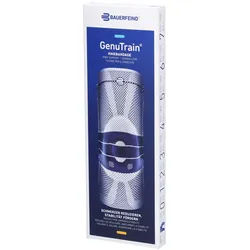 Bauerfeind® GenuTrain Aktive Kniebandage, Patella und Bandage Größe 1 Titan