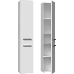 Raumhirsch Furniture Badkommode Badkommode Badezimmerschrank Badschrank (5 Innenregale - Maße 30 x 31 x 174 cm), verschiedene Farben weiß