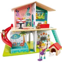 Hape Puppenhaus Interaktives Puppenhaus bunt