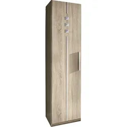 priess Kleiderschrank 1-bis 5-türig, mit silberfarbigen Applikationen beige 48 cm x 193 cm x 54 cm