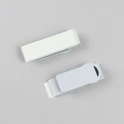 10 smag® Magnet für Namensschilder, selbstklebend extra stark, Metall|Kunststoff, grau