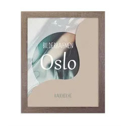 Einzelrahmen Bilderrahmen Oslo, (1 Stück), 45,6x45,6 cm, Raucheiche, MDF beige 45,6 cm x 45,6 cm