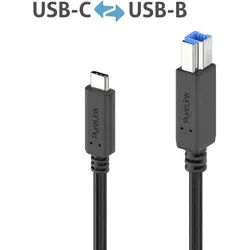 PureLink USB 3.2 USB-C auf USB-B Kabel - 1m
