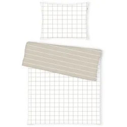 Tom Tailor Bettwäsche , Weiß, Beige , Textil , 140x200 cm , Oeko-Tex® Made IN Green , pflegeleicht, atmungsaktiv, schadstoffgeprüft , Heimtextilien, Bettwäsche & Leintücher, Bettwäsche, Renforcé-Bettwäsche