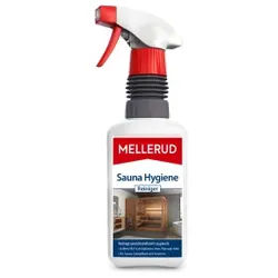 MELLERUD Sauna Hygiene Reiniger, Entfernt 99,9 % der Bakterien, Viren, Pilze und Hefen, 0,5 Liter - Flasche