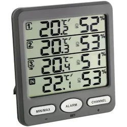 TFA® Klima Monitor 30.3054.10 Wetterstation anthrazit