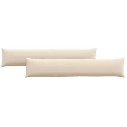 vidaXL Sitzauflage Sofakissen 2 Stück Beige 200 x 40 cm Stoff, (2 St) beige