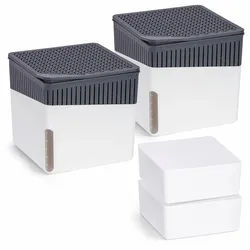 WENKO Raumentfeuchter Mod. Cube Weiß 1000 g, 2er Set