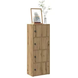 vidaXL Bücherregal NA Bücherregal Artisan-Eiche 40x24x102 cm Spanplatte braun