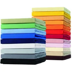Schlafgut - Spannbetttuch für Boxspring Topper aus Jersey-Elasthan für Höhen bis 10 cm - 120/130 x 190/200/210/220 cm/008 - Kamille